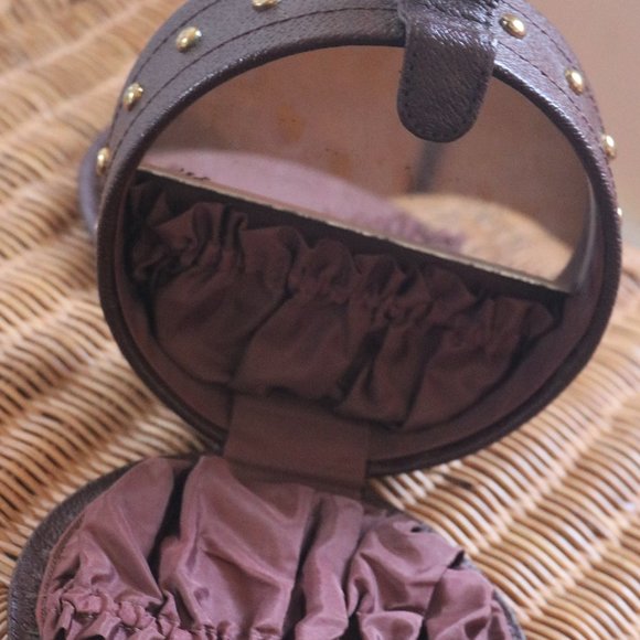 UNIQUE VINTAGE ROUND HANDBAG - Picture 5 of 8